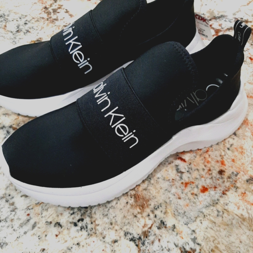 Calvin Klein Logo Slip-On Sneakers
